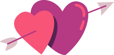 Sevgililer Günü konsepti için romantik kalp şekli çizimi.