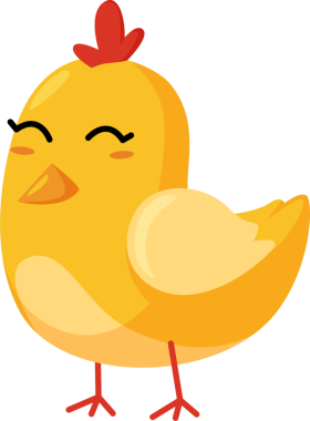 Tatlı tavuklu Paskalya öğesi grafik ikonu çizimi. Geleneksel ve kültürel dekoratif sembol.