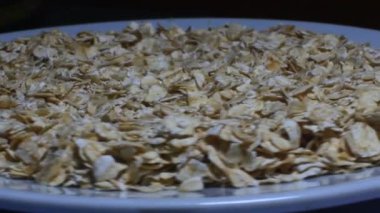 Tabaktaki yulaf ezmesi