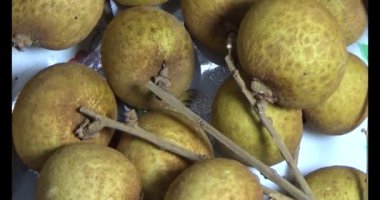 Longan bir tabağa konur.