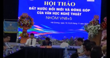 23 Kasım 2024, Haiduong, Vietnam. Edebiyat ve sanat üzerine toplantı
