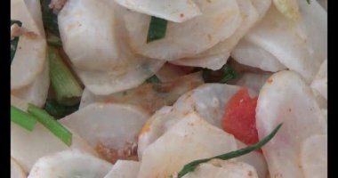Kore kimchi yemeği.
