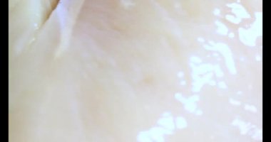 Pişirmek için tavuğu küçük parçalara ayır.