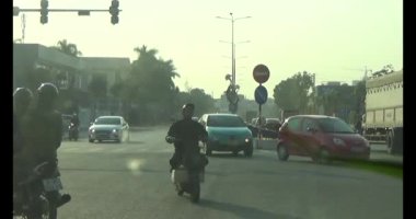 17 Aralık 2024, Haiduong, Vietnam.Trafik sıkışıklığı