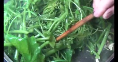 Kızarmış sebzeler.