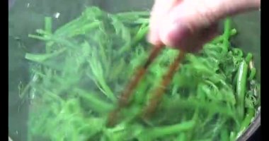 Kızarmış sebzeler.