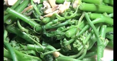 Kızarmış sebzeler.