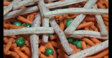 bir tabak Snacks