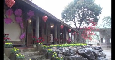 8 Mart 2025, Diatanngphilai Pagoda. Liemson, Thanhliem, Hanam, Vietnam. Diatanngphilai Pagoda eski bir pagoda. Yılın başında birçok insan ailelerine ve yaşamlarına şans dilemek için tapınağa gelir.