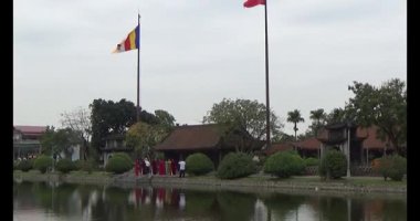 Vietnam ve Budist bayrağı.