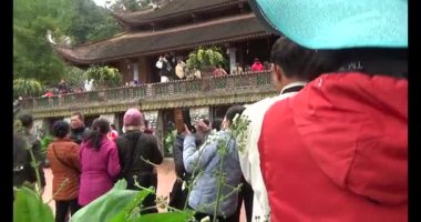 30 Mart 2025, Diatanngphilai Pagoda. Liemson, Thanhliem, Hanam, Vietnam. Diatanngphilai Pagoda eski bir pagoda. Yılın başında birçok insan ailelerine ve yaşamlarına şans dilemek için tapınağa gelir.