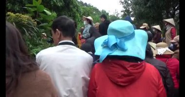 30 Mart 2025, Diatanngphilai Pagoda. Liemson, Thanhliem, Hanam, Vietnam. Diatanngphilai Pagoda eski bir pagoda. Yılın başında birçok insan ailelerine ve yaşamlarına şans dilemek için tapınağa gelir.