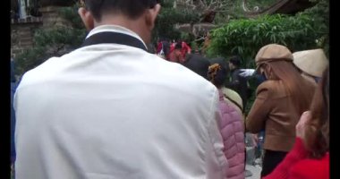 30 Mart 2025, Diatanngphilai Pagoda. Liemson, Thanhliem, Hanam, Vietnam. Diatanngphilai Pagoda eski bir pagoda. Yılın başında birçok insan ailelerine ve yaşamlarına şans dilemek için tapınağa gelir.