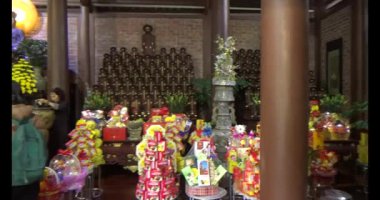 30 Mart 2025, Diatanngphilai Pagoda. Liemson, Thanhliem, Hanam, Vietnam. Diatanngphilai Pagoda eski bir pagoda. Yılın başında birçok insan ailelerine ve yaşamlarına şans dilemek için tapınağa gelir.