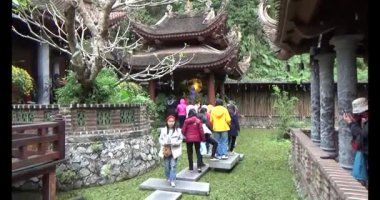 30 Mart 2025, Diatanngphilai Pagoda. Liemson, Thanhliem, Hanam, Vietnam. Diatanngphilai Pagoda eski bir pagoda. Yılın başında birçok insan ailelerine ve yaşamlarına şans dilemek için tapınağa gelir.