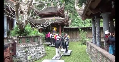 30 Mart 2025, Diatanngphilai Pagoda. Liemson, Thanhliem, Hanam, Vietnam. Diatanngphilai Pagoda eski bir pagoda. Yılın başında birçok insan ailelerine ve yaşamlarına şans dilemek için tapınağa gelir.