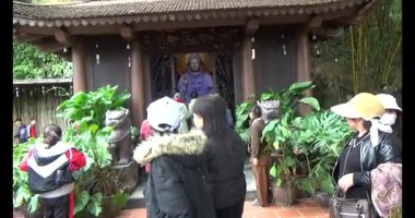 30 Mart 2025, Diatanngphilai Pagoda. Liemson, Thanhliem, Hanam, Vietnam. Diatanngphilai Pagoda eski bir pagoda. Yılın başında birçok insan ailelerine ve yaşamlarına şans dilemek için tapınağa gelir.