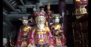 30 Mart 2025, Diatanngphilai Pagoda. Liemson, Thanhliem, Hanam, Vietnam. Diatanngphilai Pagoda eski bir pagoda. Yılın başında birçok insan ailelerine ve yaşamlarına şans dilemek için tapınağa gelir.