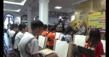 4 Haziran 2025. Van An, Chi Linh, Hai Duong, Vietnam. çizim sınıfında