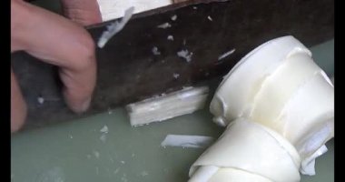 Bambu filizlerini kes.