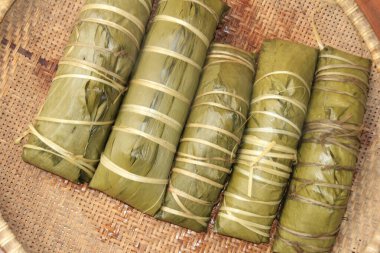Geleneksel Banh Chung Vietnam 'da
