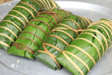 Geleneksel Banh Chung Vietnam 'da