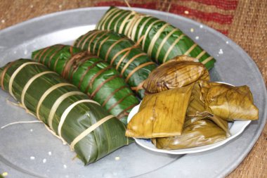 Geleneksel Banh Chung Vietnam 'da