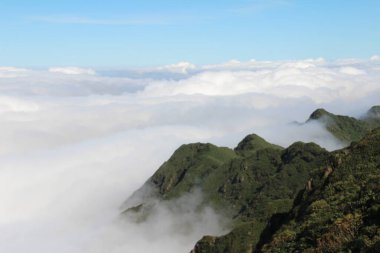 Vietnam 'daki dağ manzarası