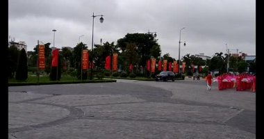 11 Ağustos 2025. Hai Duong, Hai Phong, Viet Nam. Hai Phong şehri halkı Doğu Kültür Merkezi 'nde halk dansı yapıyor.