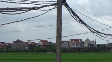 Vietnam kırsalındaki köy.