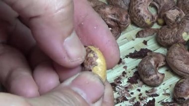 Ceviz sahnesi, kaju kabuğu.