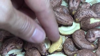 Ceviz sahnesi, kaju kabuğu.