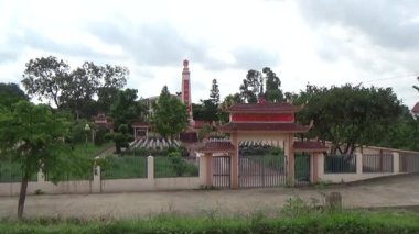 Vietnam kırsalındaki köy.