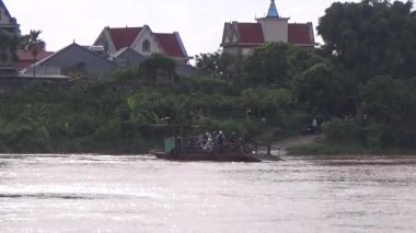 Vietnam kırsalındaki köy.