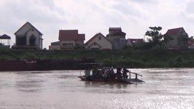 Vietnam kırsalındaki köy.