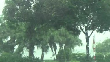 Arabadan yağmur sahnesi