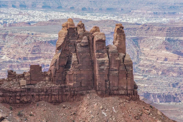 Grandview Point, Canyonlands Ulusal Parkı, Utah 'tan Butte kavşağı. 