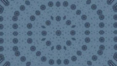 Mavi ve beyaz ses tonuyla Kulübü, kumaş, konser, müzik video, olay, moda, gösteri veya animasyon için hareket kaleydoskop arka plan