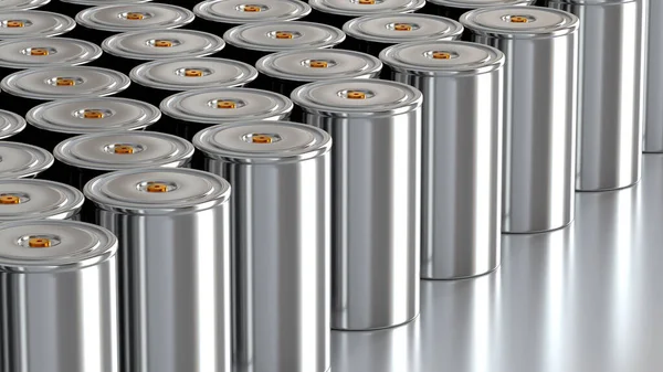 Grupo 4680 Formatar Bateria Tração Lítio Cilíndrico Para Módulos Bateria — Fotografia de Stock