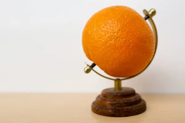 Fresh Juice Fruit Ripe Orange Globe Genus Citrus Family Rutaceae — Stock Photo, Image