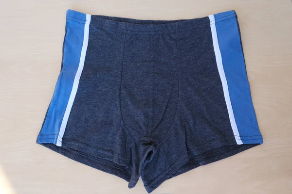 Pánské Barevné Bavlněné Boxerky Spodní Prádlo Kalhotky Pozadí Zblízka Koncept — Stock fotografie