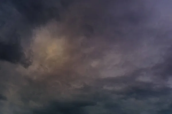 Ciel Orageux Pittoresque Dramatique Avec Des Nuages Sombres Approchant Orage — Photo