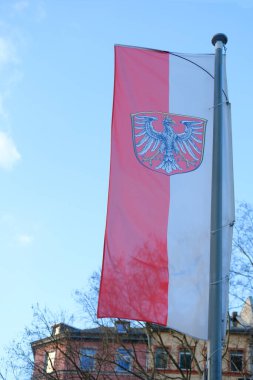 Paltolu ipek ulusal bayrak Avrupa devleti, rüzgarda dalgalanan Tyrol, turizm konsepti, ekonomi, politika, bağımsızlık günü, vatandaşların hakları ve özgürlükleri, adil seçimler