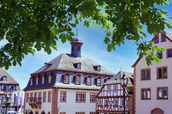 Ulica Zabytkowego Budynku Piękna Fasada Starożytny Dom Muru Pruskiego Europejskiej — Zdjęcie stockowe