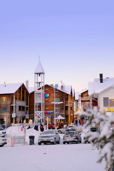 Levi Ski Resort Funicular Station Ski Lift Tourist Infrastructure Concept — Φωτογραφία Αρχείου