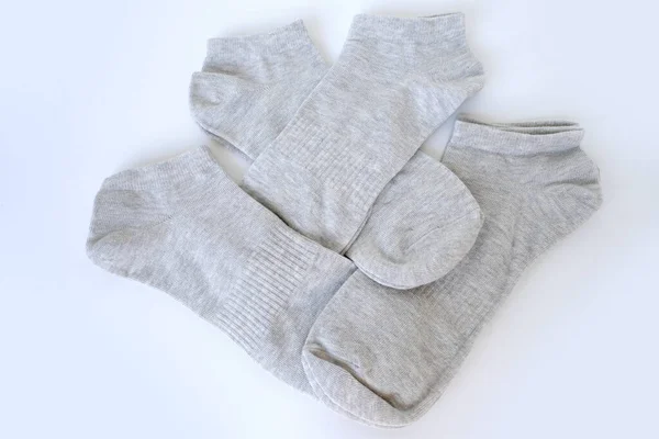 Chaussettes Coton Gris Comme Une Expression Soins Attention Père Mari — Photo