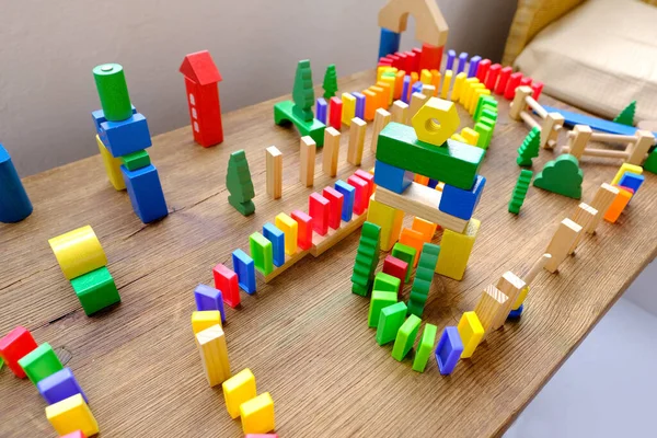 Изучение Инновационных Инженерных Навыков Навыков Решения Проблем Ребенка Построение Города — стоковое фото