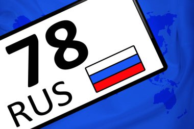 Rus Araç Ruhsat Plakası, 77 Rusya bölgesi otomobil kodu ve Rusya Federasyonu bayrağı, AB yaptırımları
