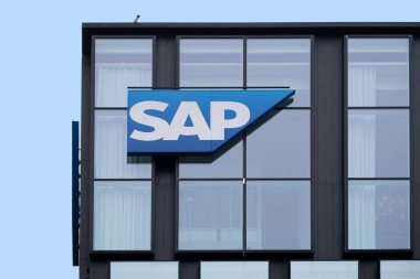 SAP SE yazılım geliştirme, Alman çokuluslu yazılım şirketi, International Business Expansion, Technology, Frankfurt, Almanya 'da sürdürülebilir geliştirme - 08 Şubat 2024