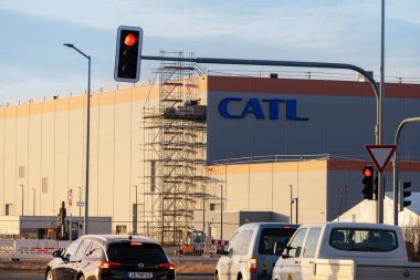 Avrupa 'da yeni bina, sürdürülebilir kalkınma, Arnstadt, Almanya' da Üretim Sektörü - 05 Şubat 2024